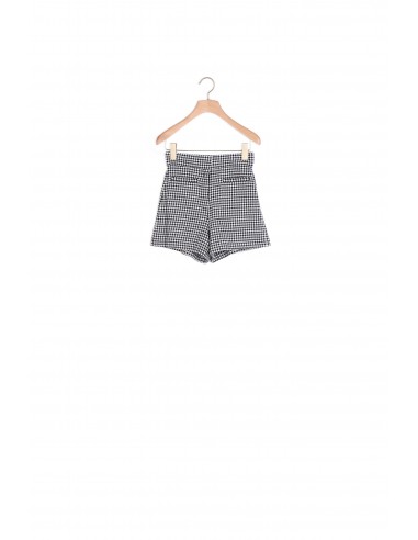 Short en pied de coq assorti outlet