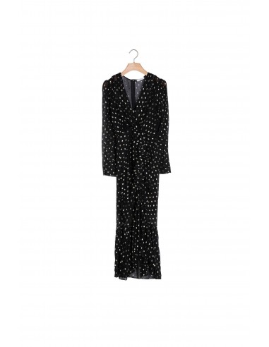 Robe longue à volants et pois lurex vous aussi creer 