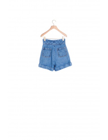 Short en jean à ceinture matelassée À commander